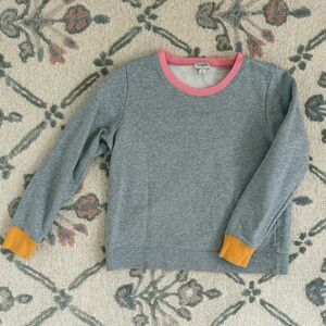 Women’s J. Crew Grey color block sweatshirt size small